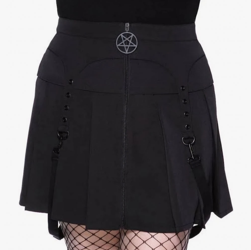 EUC Killstar Ravi Skirt in Black - 4X Plus Size